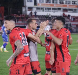 Patronato festejo gol frente All Boys